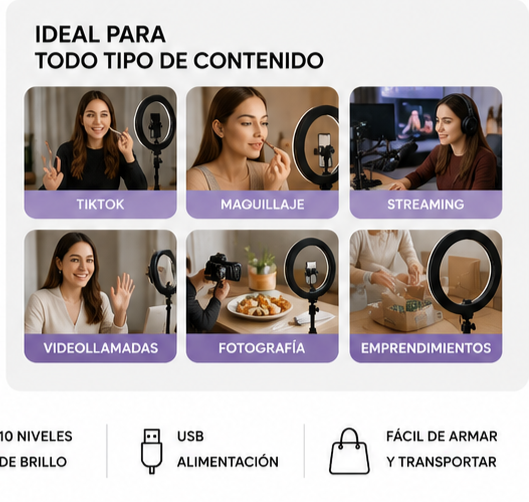 LumiStudio™ | Aro de Luz LED Profesional