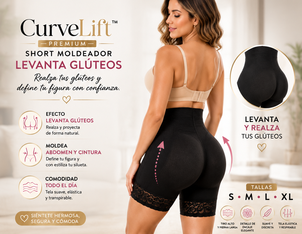 CurveLift™ Premium | Short Moldeador Levanta Glúteos