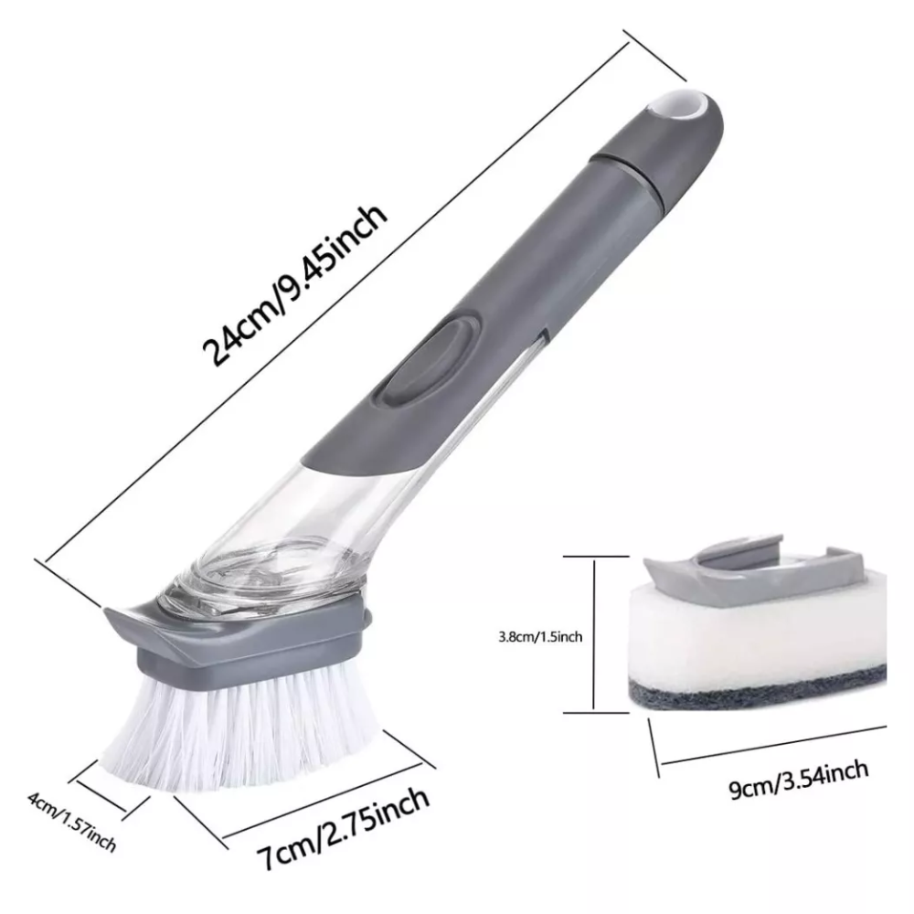CleanFlow™ | Cepillo Dispensador Multifunción