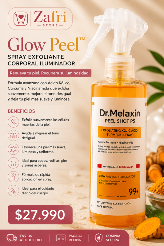 Glow Peel™ | Spray Exfoliante Corporal Iluminador