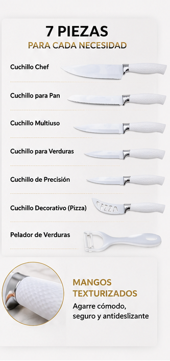 WhiteBlade Pro™ | Set Profesional de 7 Piezas