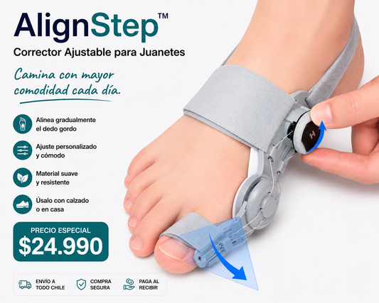 AlignStep™ | Corrector Ajustable para Juanetes