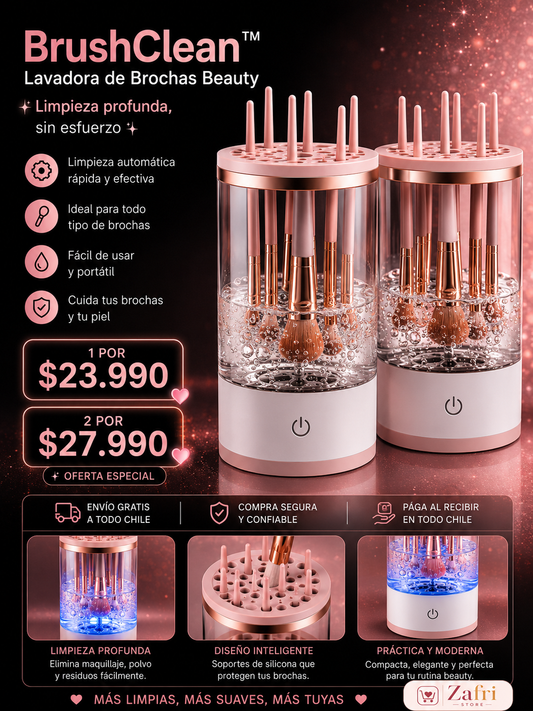 BrushClean™ | Lavadora de Brochas Beauty