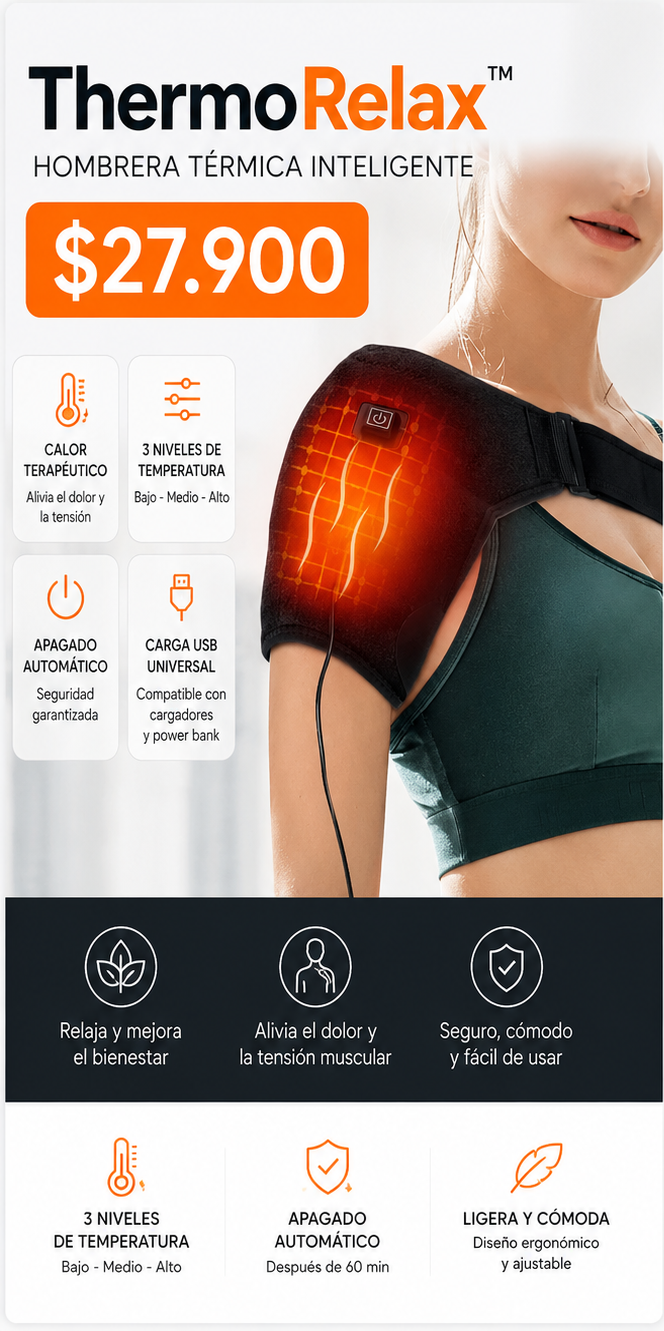 ThermoRelax™ | Hombrera Térmica Inteligente