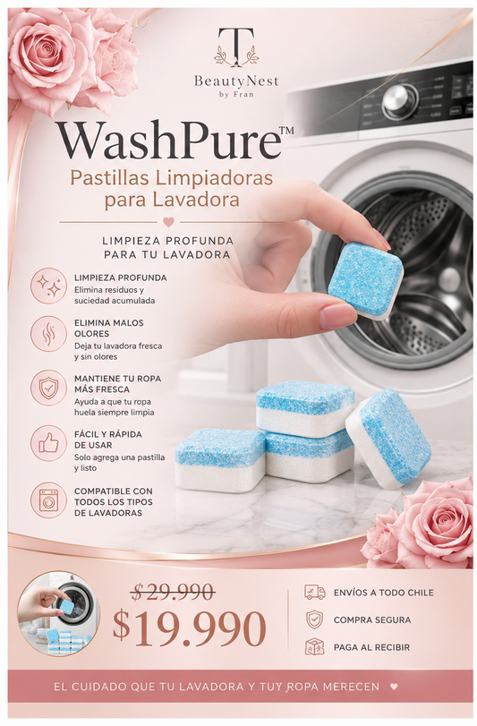 WashPure™ | Pastillas Limpiadoras para Lavadora
