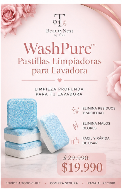 WashPure™ | Pastillas Limpiadoras para Lavadora