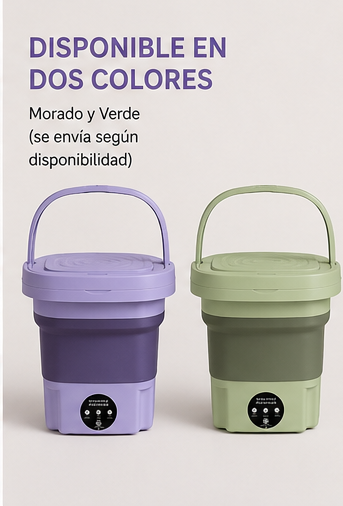 FoldWash Pro™ | Mini Lavadora Portátil Plegable