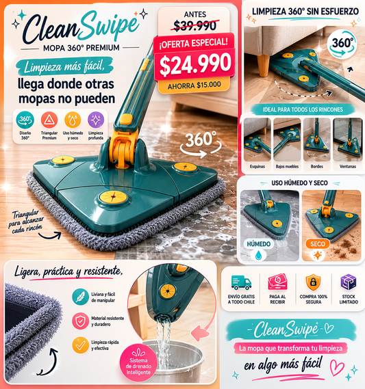 CleanSwipe™ | Mopa 360 Premium