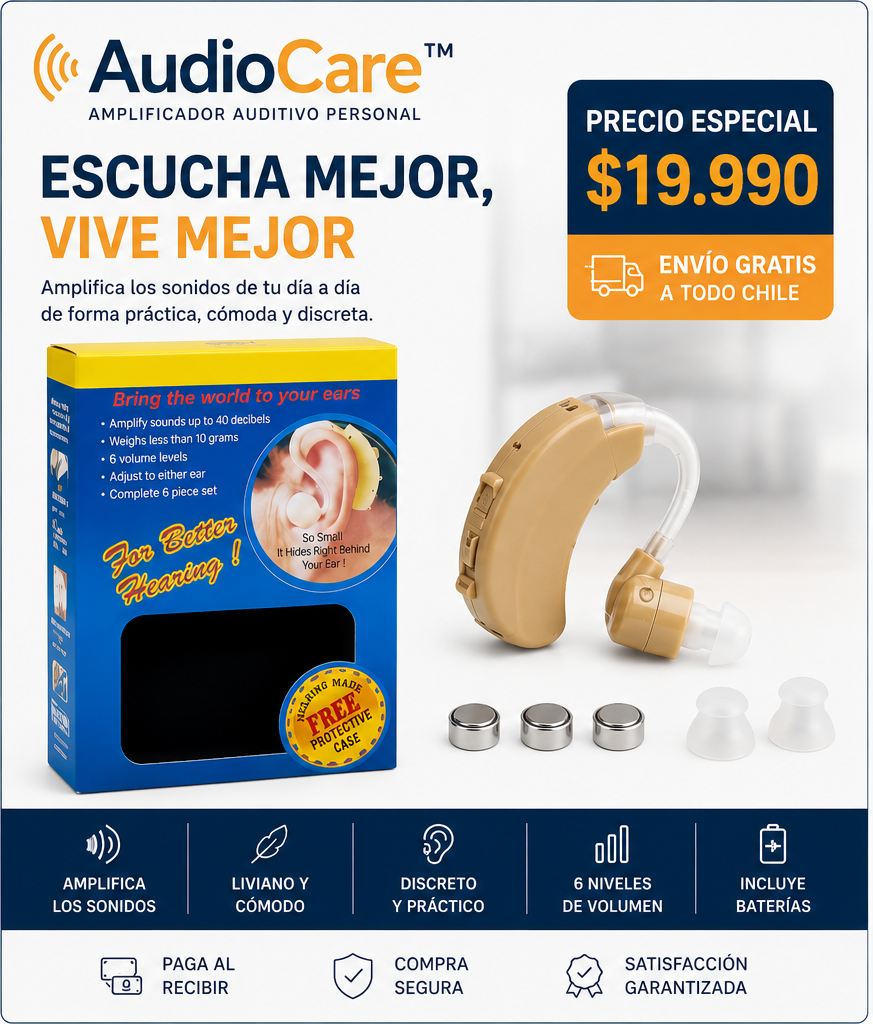 AudioCare™ | Amplificador Auditivo Personal