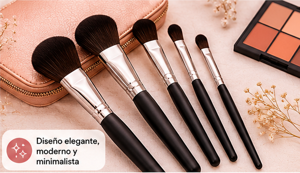 VelvetBrush™ | Set Beauty 5 Brochas difuminadoras