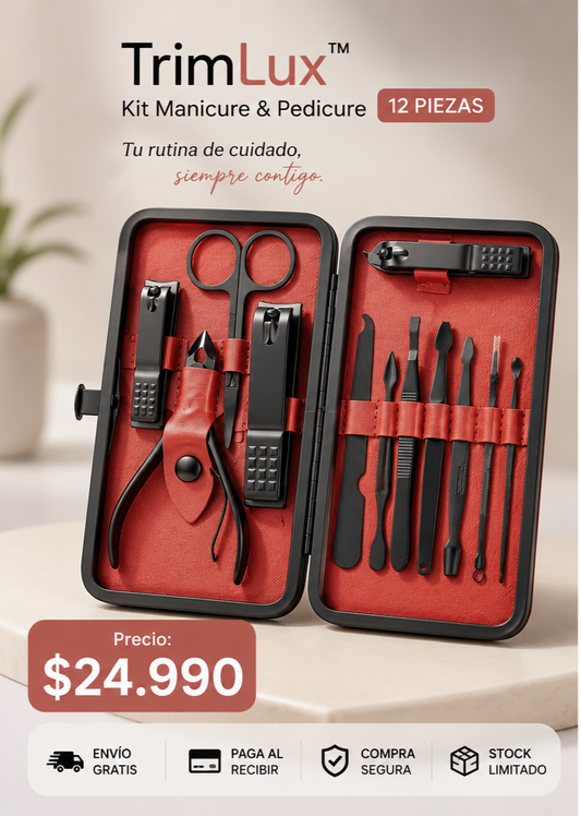 TrimLux™ | Kit Manicure &amp; Pedicure 12 Piezas
