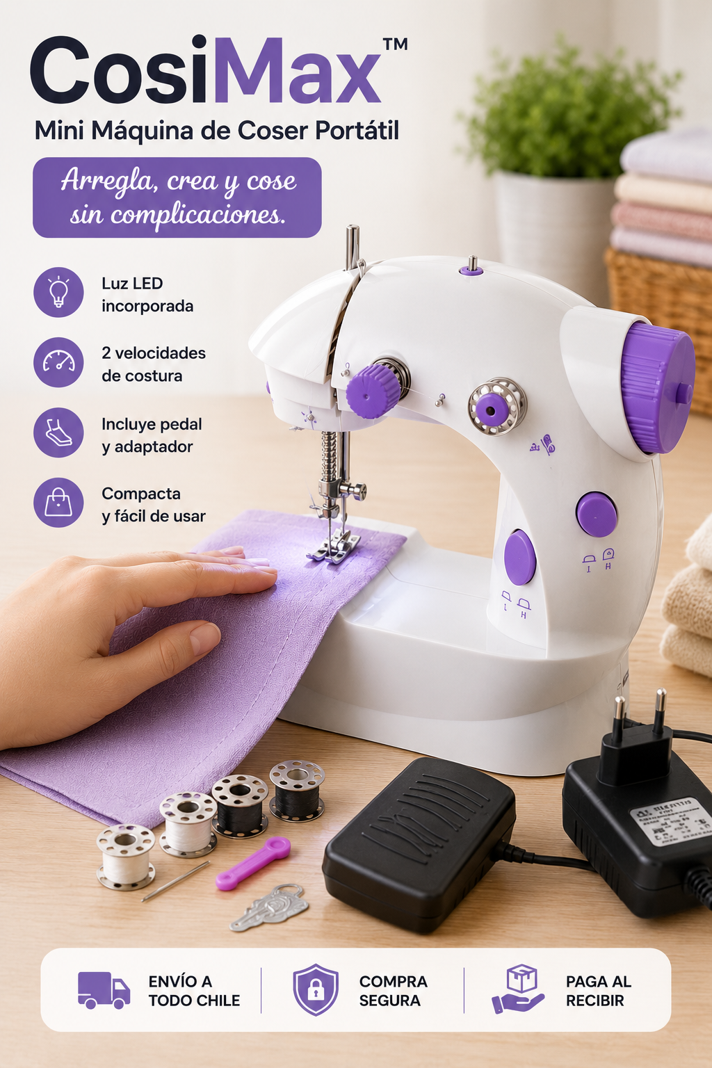 CosiMax™ | Mini Máquina de Coser Portátil