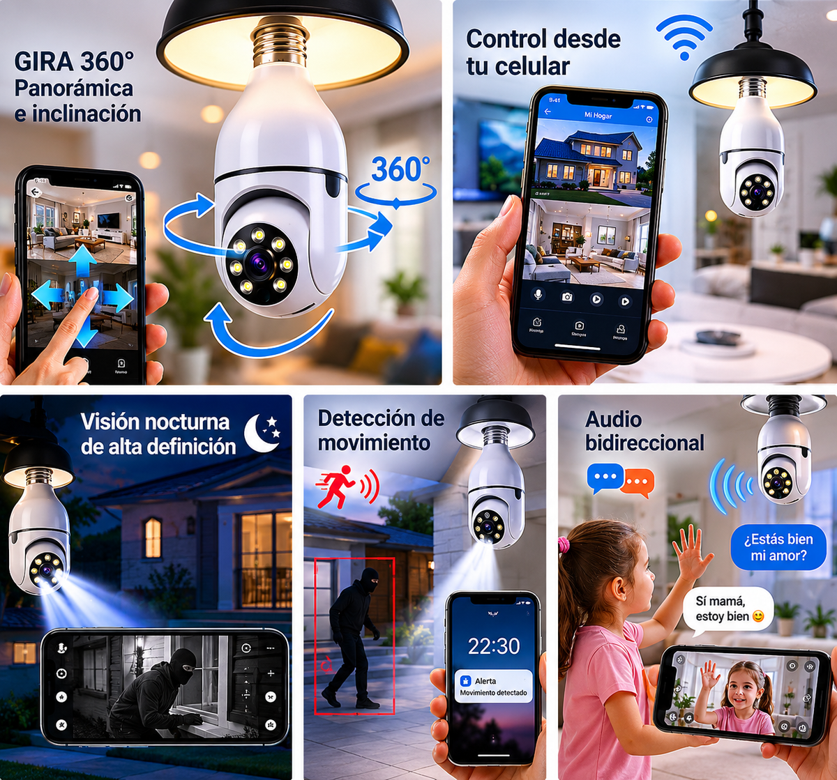 SecureLight 360™ | Cámara Foco de Seguridad Inteligente