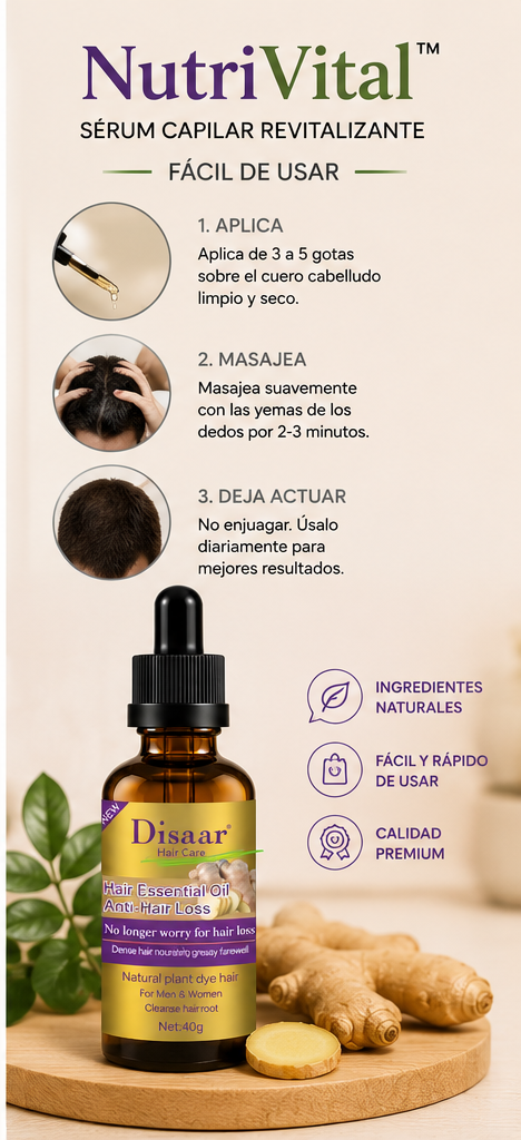 NutriVital™ | Sérum Capilar Revitalizante