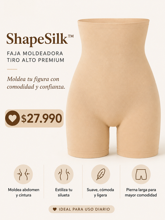 ShapeSilk™ | Faja Moldeadora Tiro Alto Premium