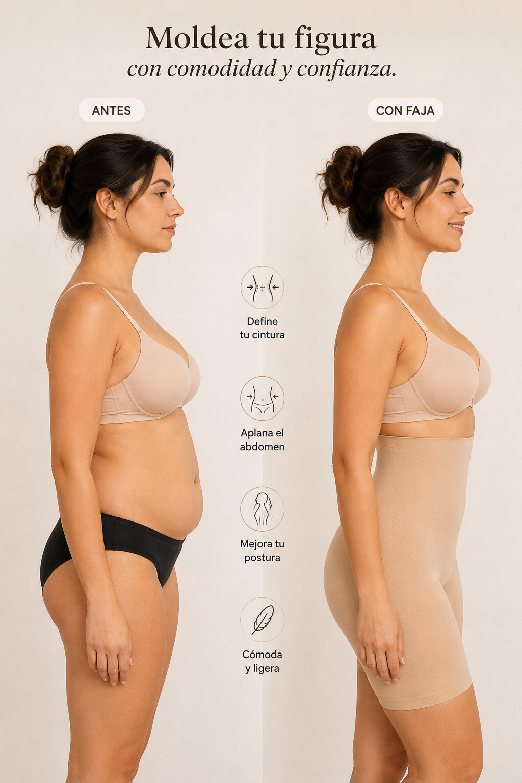 ShapeSilk™ | Faja Moldeadora Tiro Alto Premium
