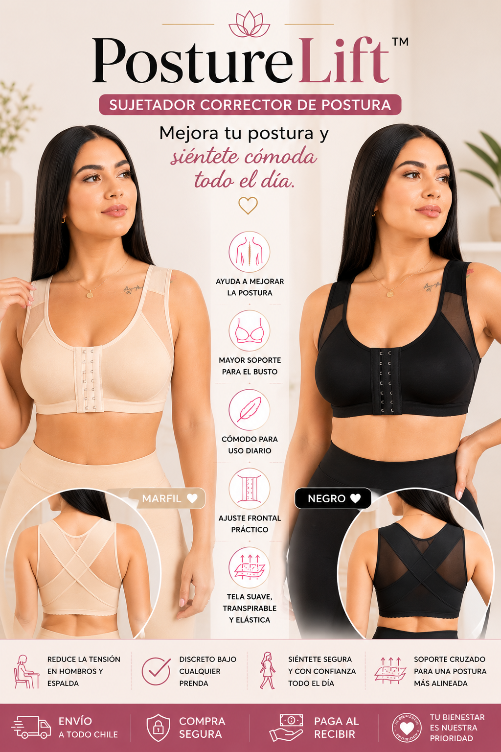 PostureLift™ Comfort | Sujetador Corrector de Postura
